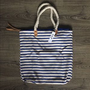⚓Nautical Summer & Rose ‘Brittany’ Tote w Rope NWT